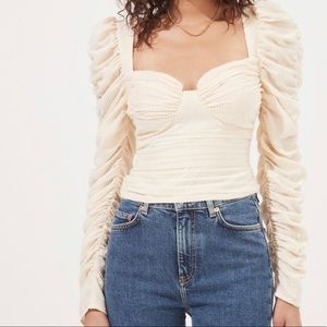 ASTR Sweetheart Ruched Top